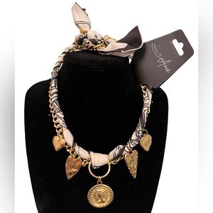 Golden Heart Muse Edition Silk Bandana Necklace